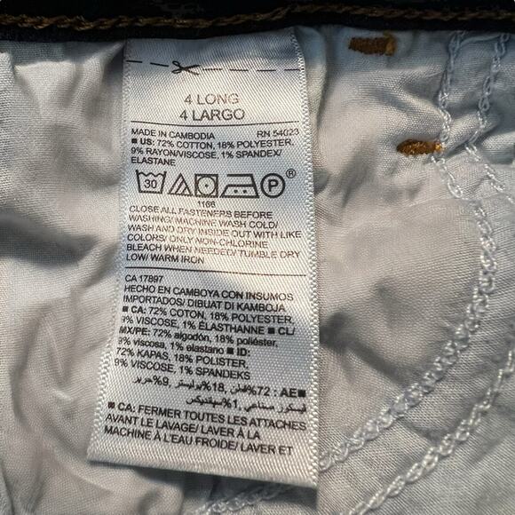 Old Navy Rockstar Super Skinny Jeans Women’s 4 (27x30) Dark Wash Stretch Denim - Picture 4 of 8